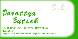 dorottya butsek business card